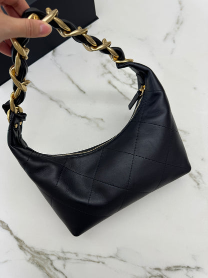 CHANEL 25K 粗鏈Hobo Small