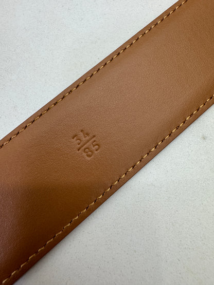 MIU MIU 皮帶 淺棕色金扣
