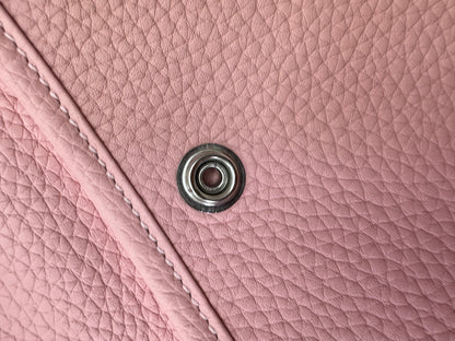 HERMES Evelyne 23 櫻花粉銀扣 3Q Rose Sakura PHW