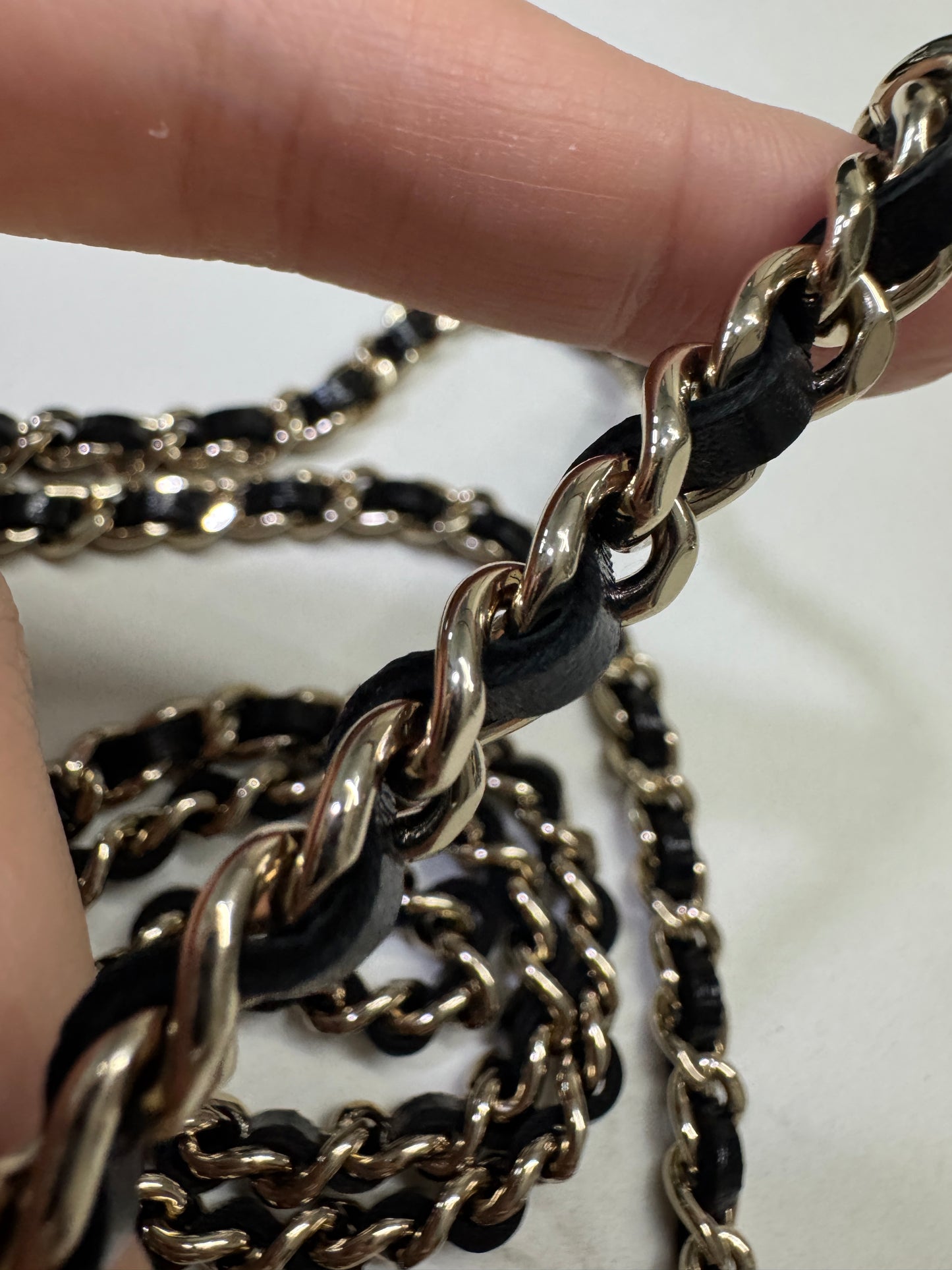 CHANEL 31Bag Nano 黑色油臘羊皮