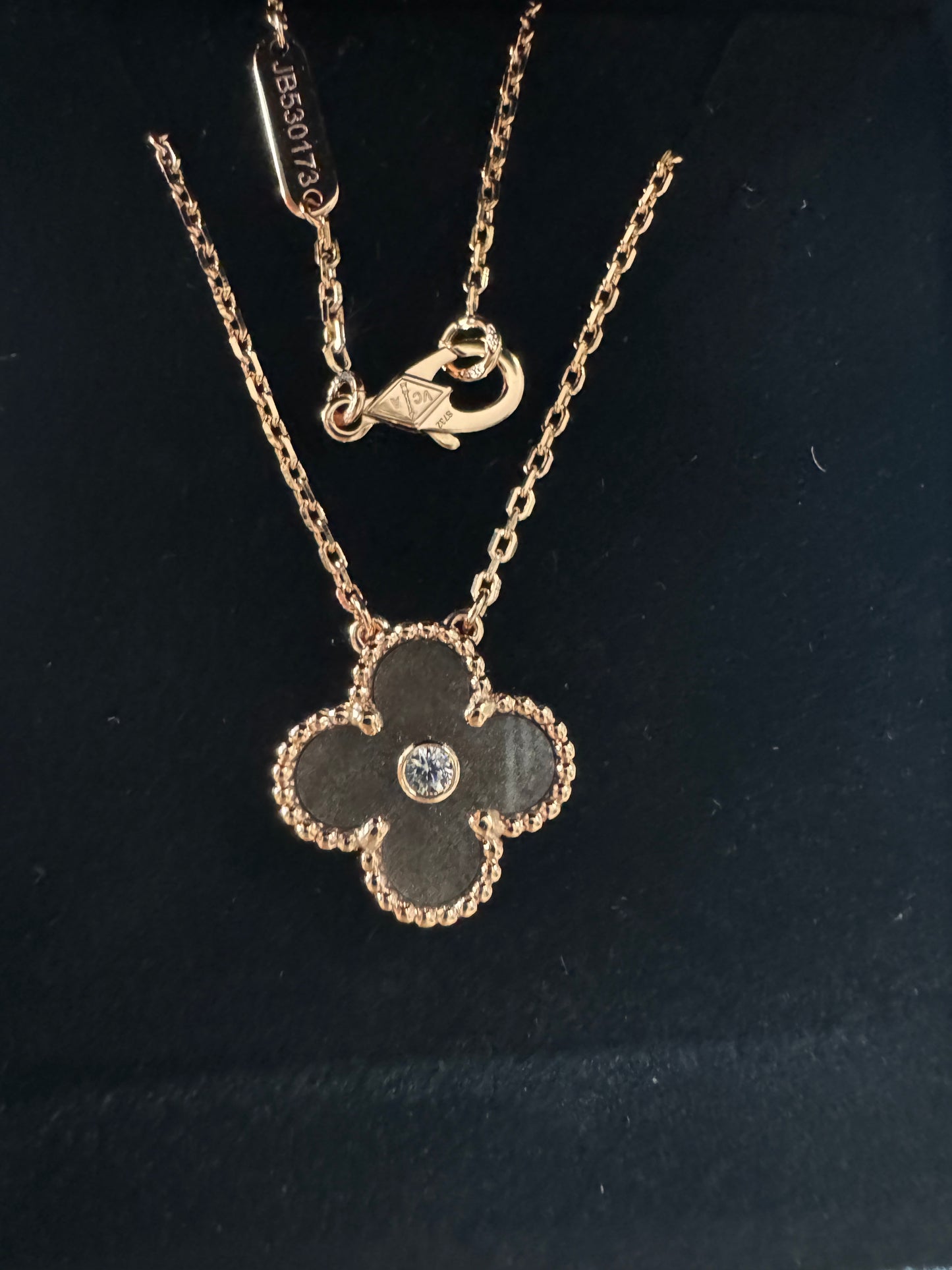 VCA 銀耀石玫瑰金項鏈［2023聖誕款］