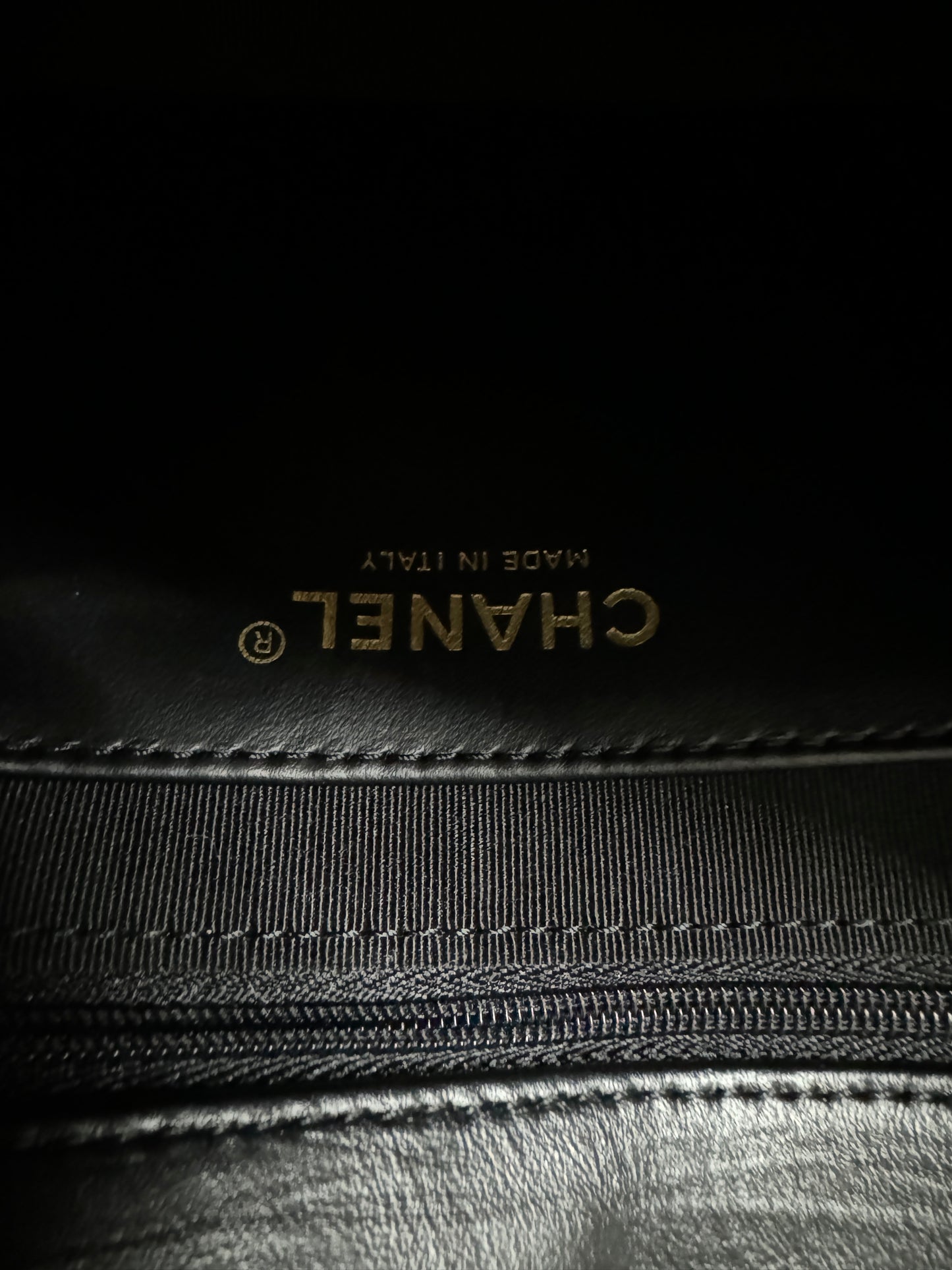 CHANEL 19系列 豆腐包 皺摺牛皮 黑色