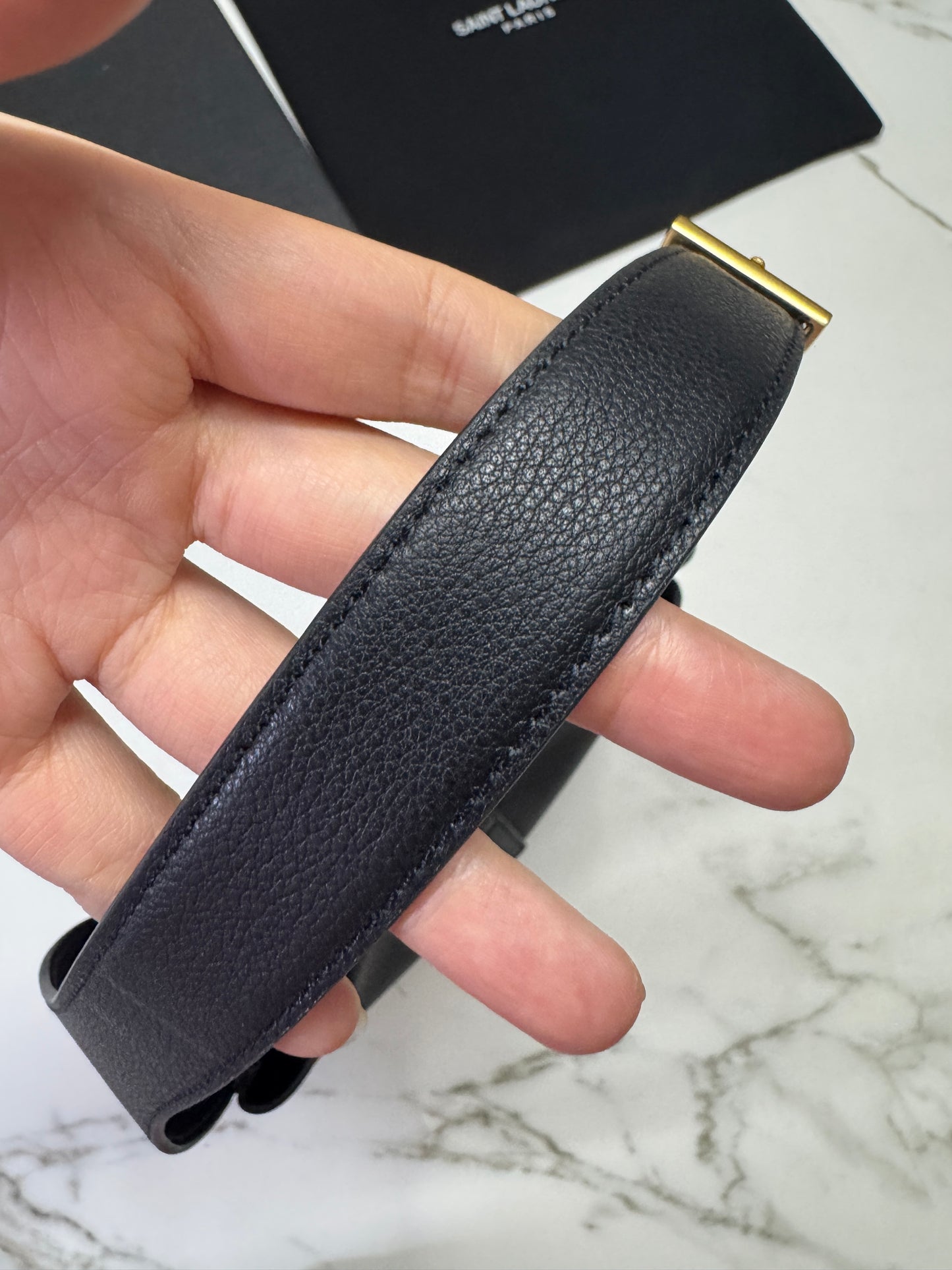 YSL LE 5 A 7 Hobo Small Black