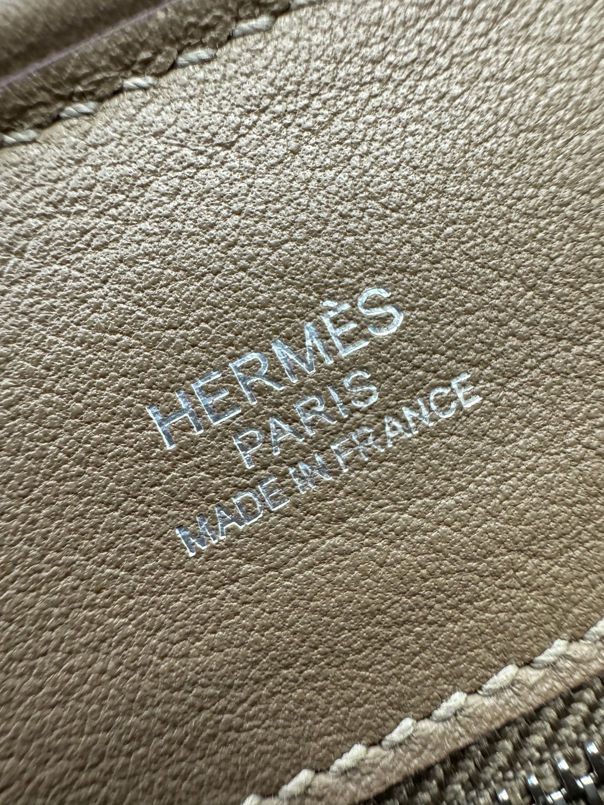 HERMRES Mini 2424 大象灰銀扣 Evercolor Etoupe PHW