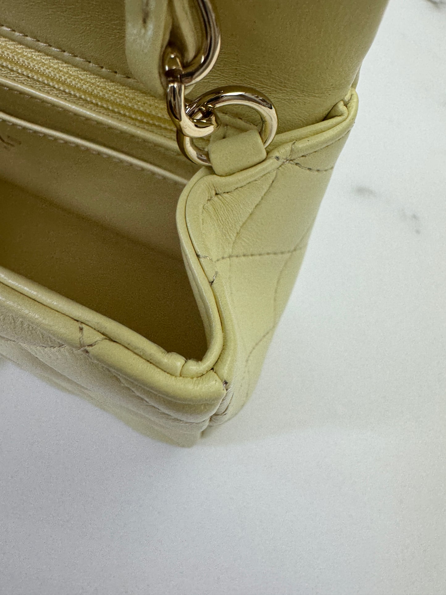 CHANEL Mini CF20 25S小雞黃 Lambskin