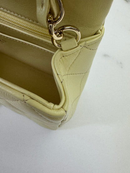 CHANEL Mini CF20 25S小雞黃 Lambskin