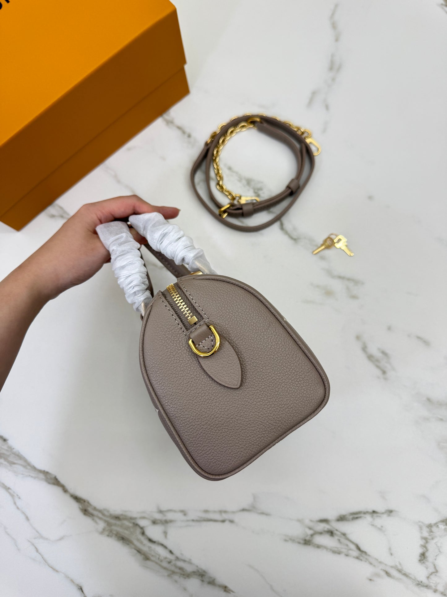 LV Speedy 20 大象灰 M46575