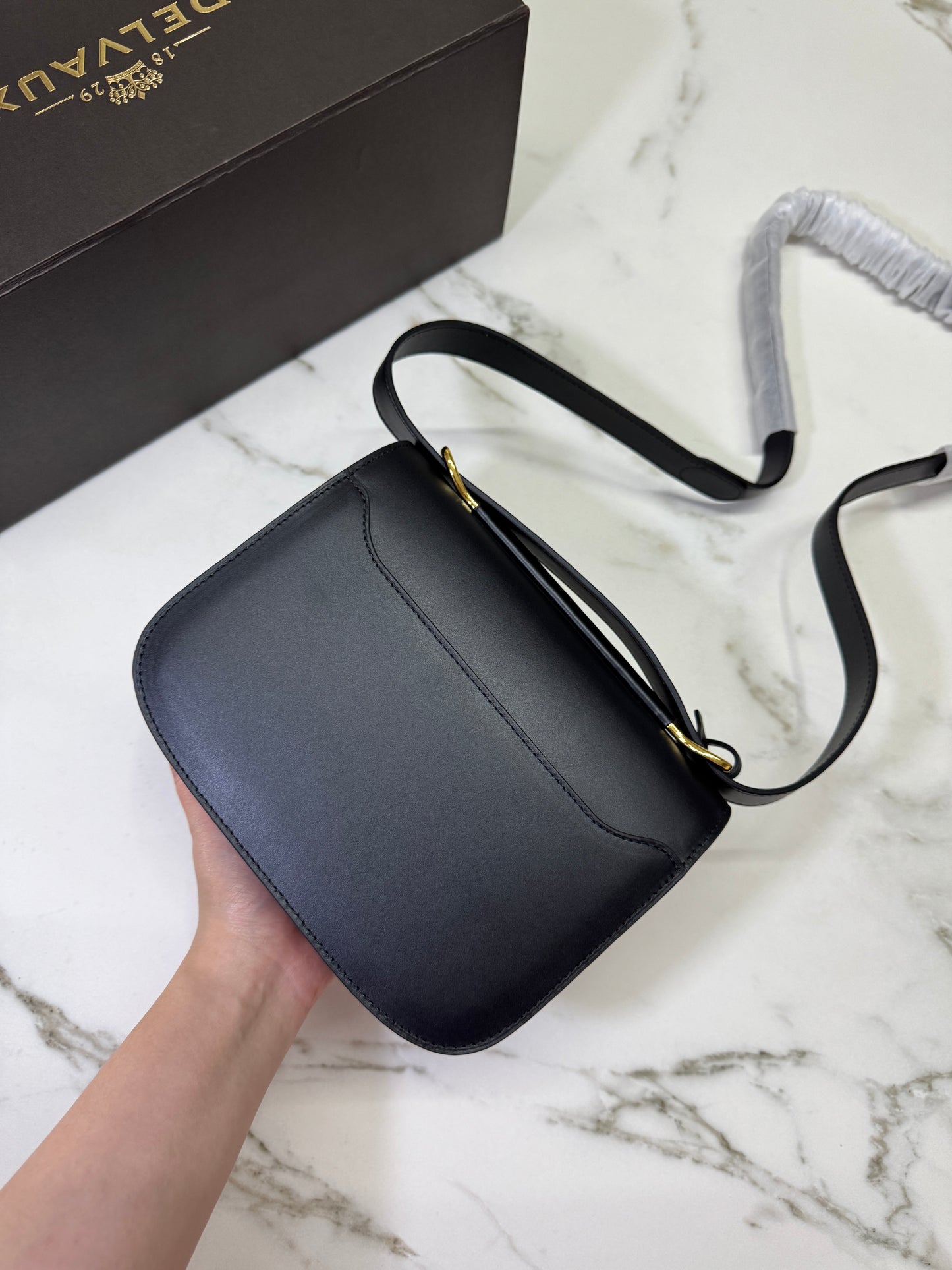 DELVAUX Lingot Shinny Calfskin