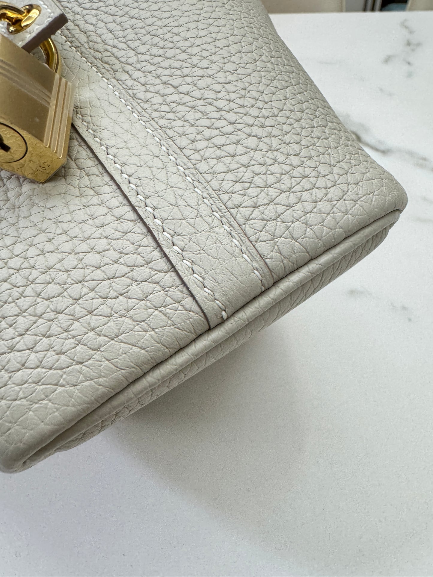 HERMES Picotin Lock 14 奶昔白金扣 TC Craie GHW