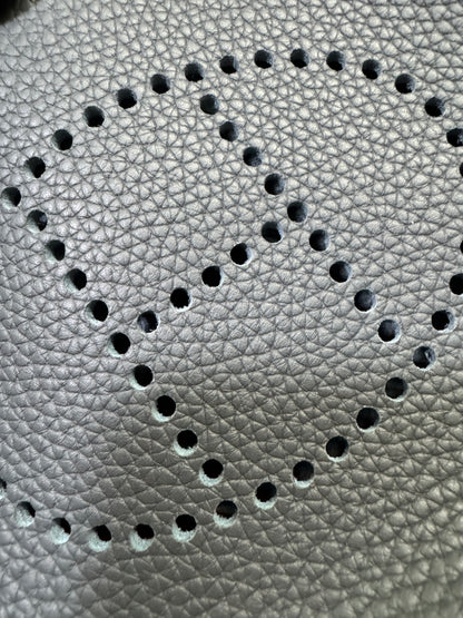 HERMES Mini Evelyn 石板灰銀扣 85 Ardoise PHW