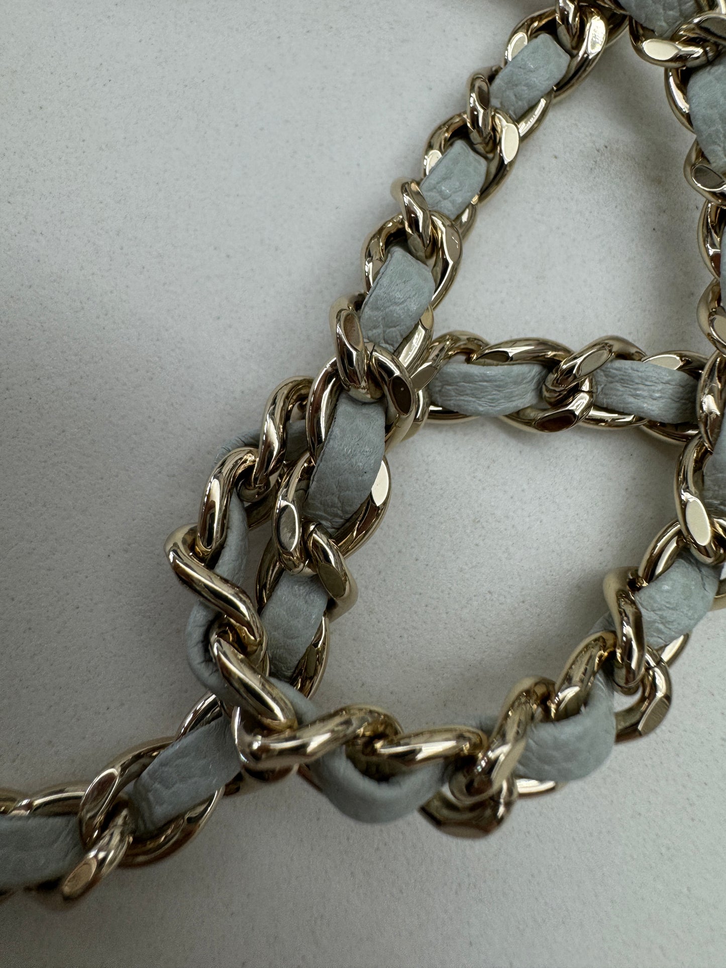 CHANEL Mini Cocohandle 霧霾藍/冰川藍 Cloud Blue