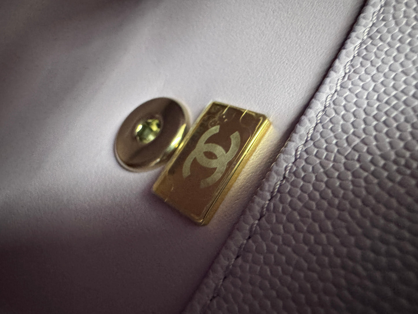 CHANEL Coco Handle 24P紫色 Small