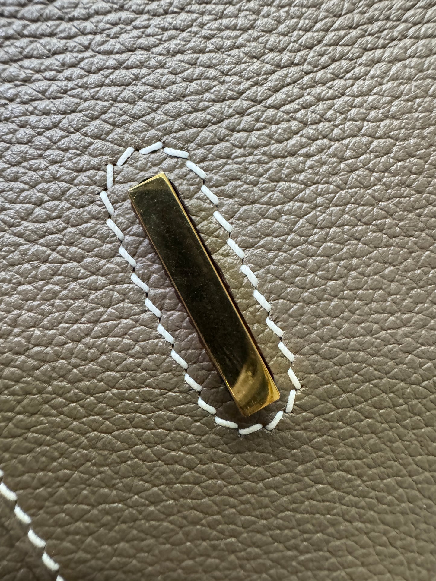 HERMES Jypsiere Mini 大象灰 金扣 evercolor 18 etoupe GHW