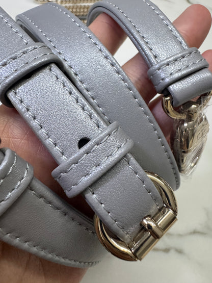 DIOR Lady Dior Mini 珠光灰