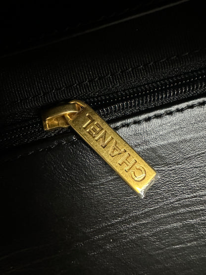 CHANEL 19系列 豆腐包 皺摺牛皮 黑色