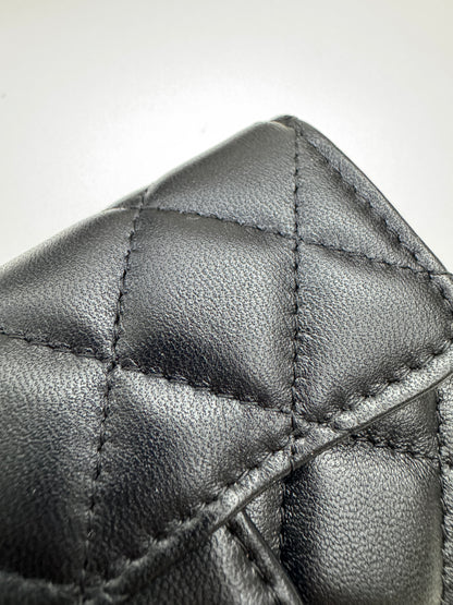 CHANEL CF Cardholder 羊皮黑金
