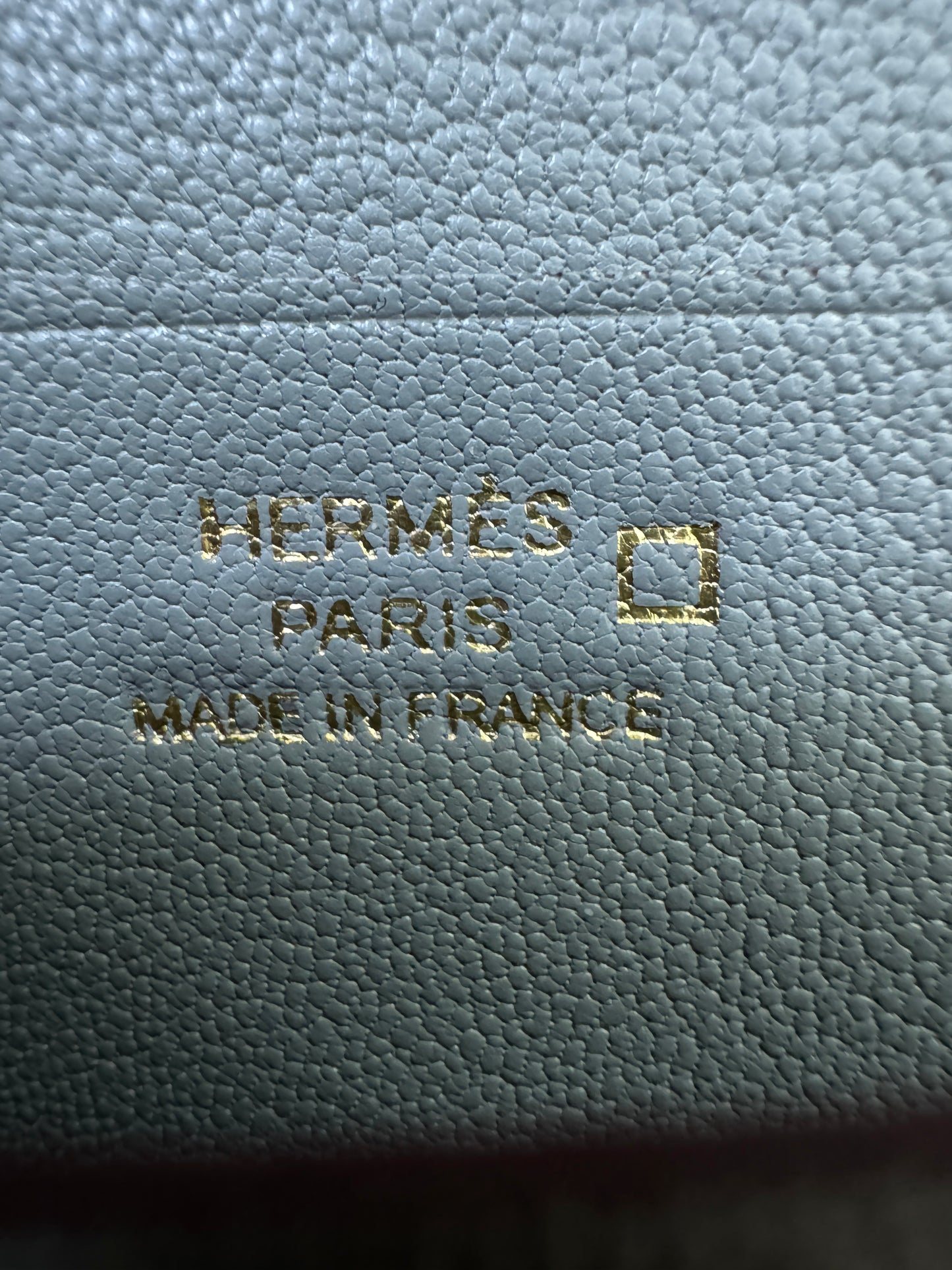 HERMES Bearn Compact Wallet 鱷魚皮珍珠灰金扣 Gris Perle Crocodile GHW