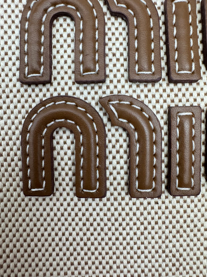 MIU MIU Ivy Tote 帆布 Regular Size