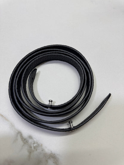 THE ROW Marguax 12 黑銀荔枝紋