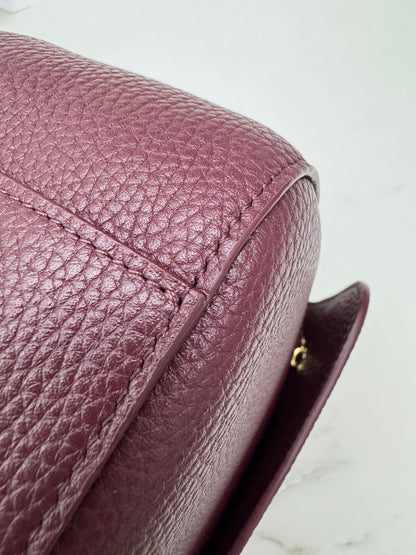CHANEL 26S Maxi Flap Bag Small 酒紅色金扣 Burgundy GHW