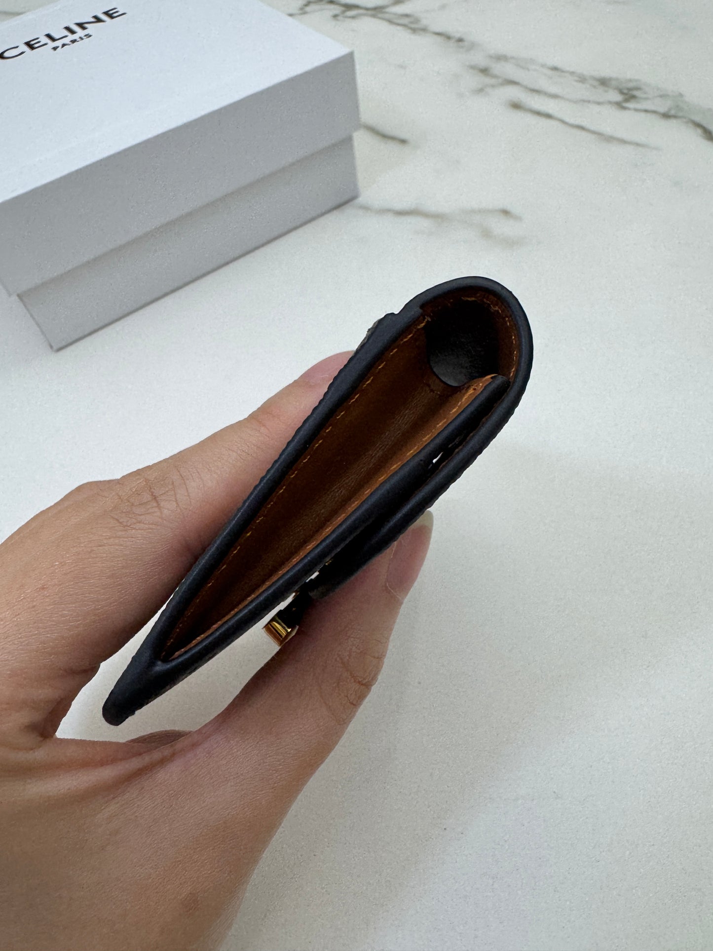 CELINE Triomphe 老花帆布 Cardholder