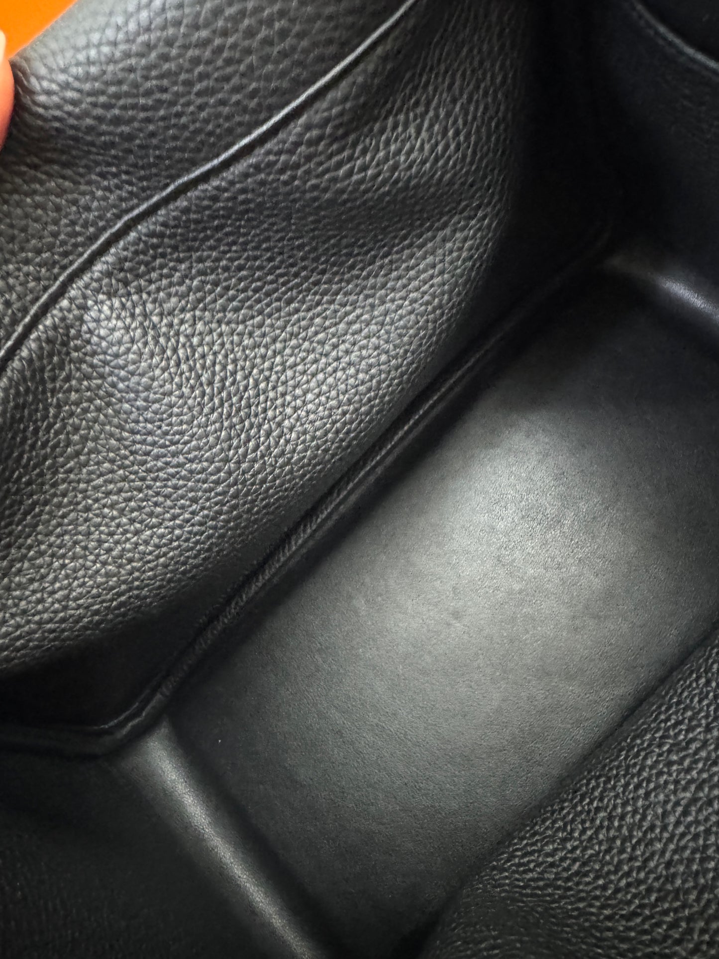 HERMES Lindy30 黑銀 TC Noir PHW