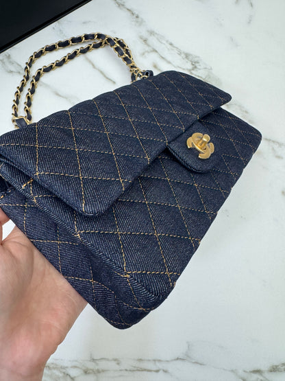 CHANEL 26P深藍牛仔 CF25 Medium