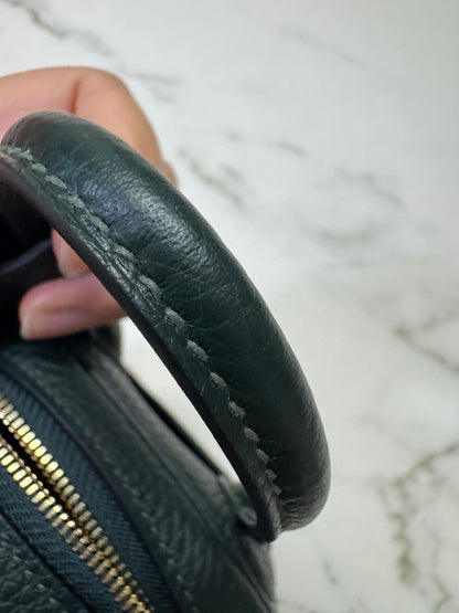 HERMES Mini Lindy II 深綠色 金扣 67 Vert Fonce TC GHW