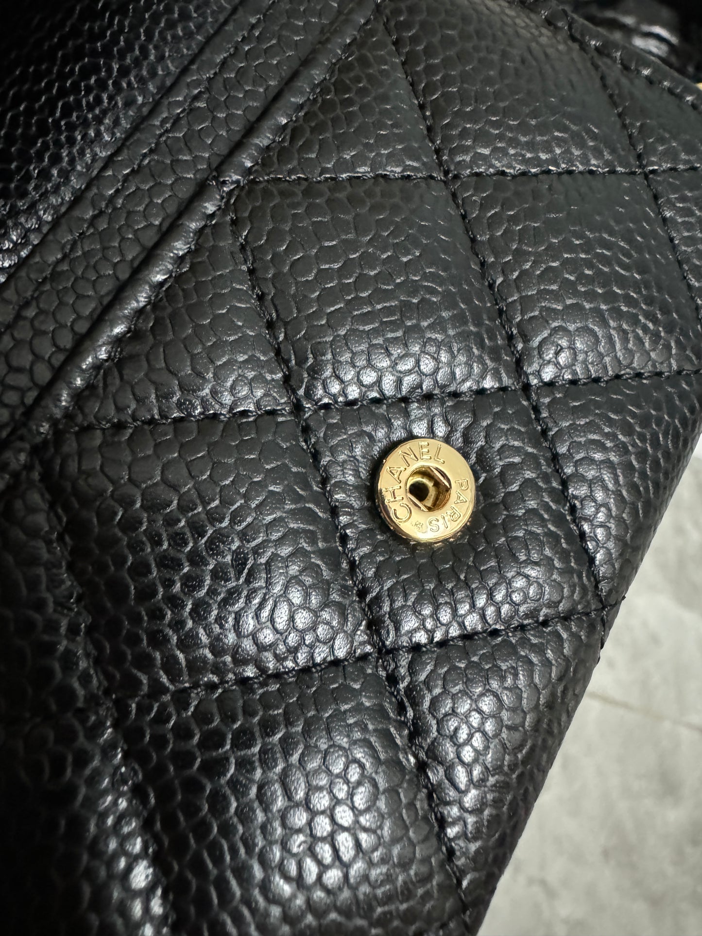 CHANEL 經典CF卡包 黑色牛皮