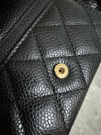 CHANEL 經典CF卡包 黑色牛皮