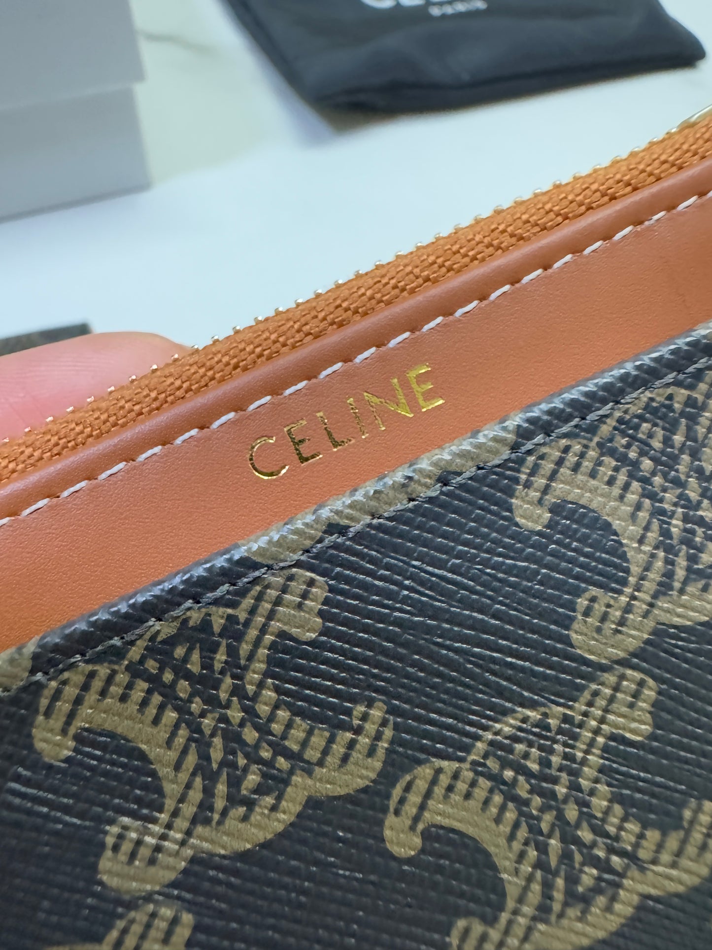 CELINE 兩件套三摺錢包 可拆式拉鍊零錢包