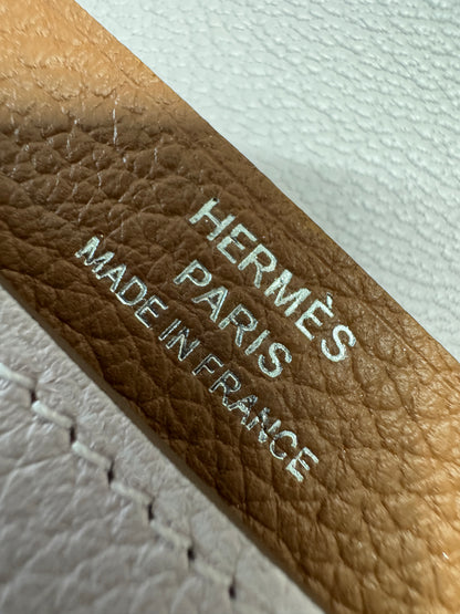 HERMES R.M.S. Cardholder 夢幻紫拼金棕 Evergrain小牛皮