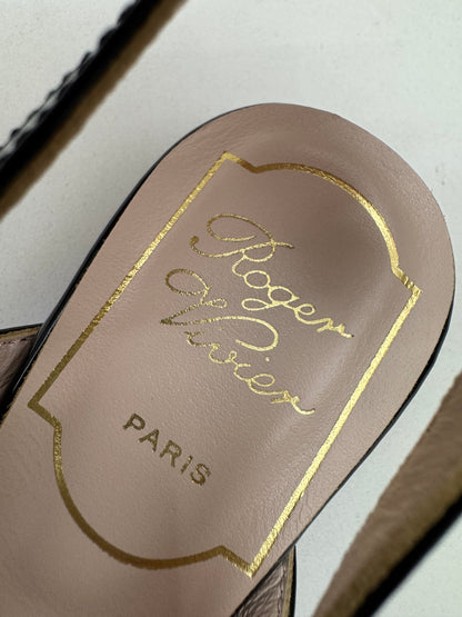 RV Slingback 漆皮黑色