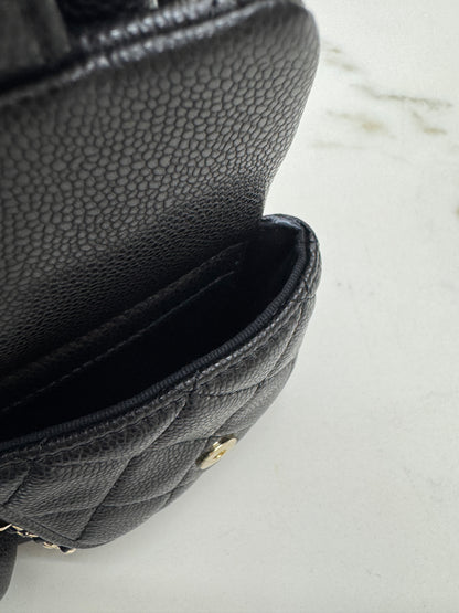 CHANEL 青蛙Duma 荔枝牛皮 Large