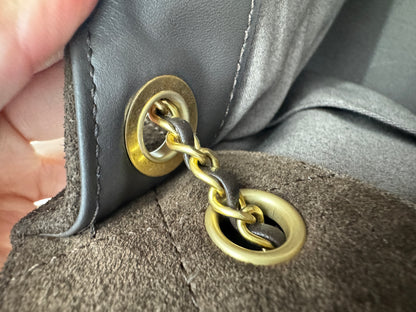 CHANEL 25Bag 麂皮深棕色 Small