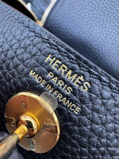 HERMES Mini Lindy I 黑色 Noir GHW