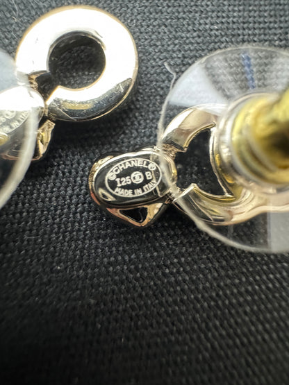 CHANEL 25B Coco愛心鴛鴦耳環
