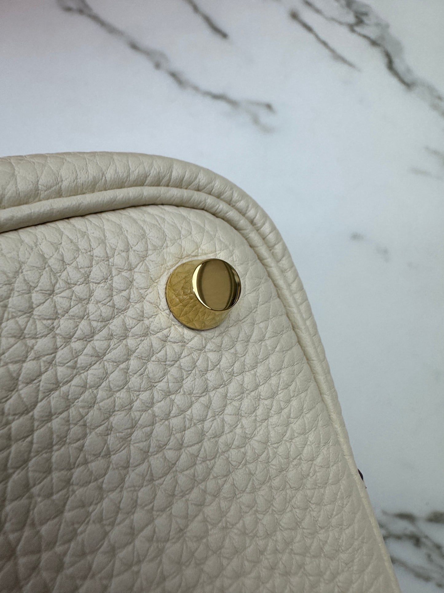 HERMES Picotin Lock 18 奶油白金扣 Nata GHW