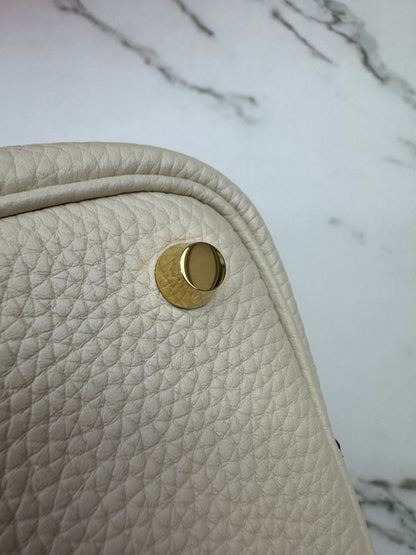 HERMES Picotin Lock 18 奶油白金扣 Nata GHW
