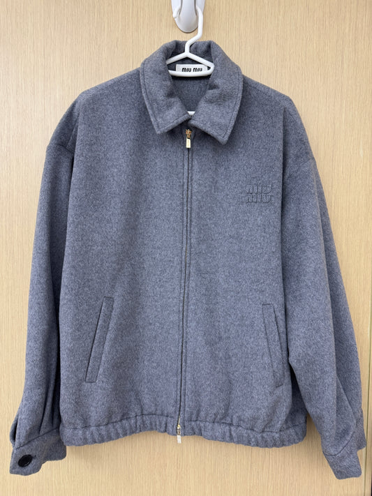 MIU MIU 25FW 灰色羊毛外套