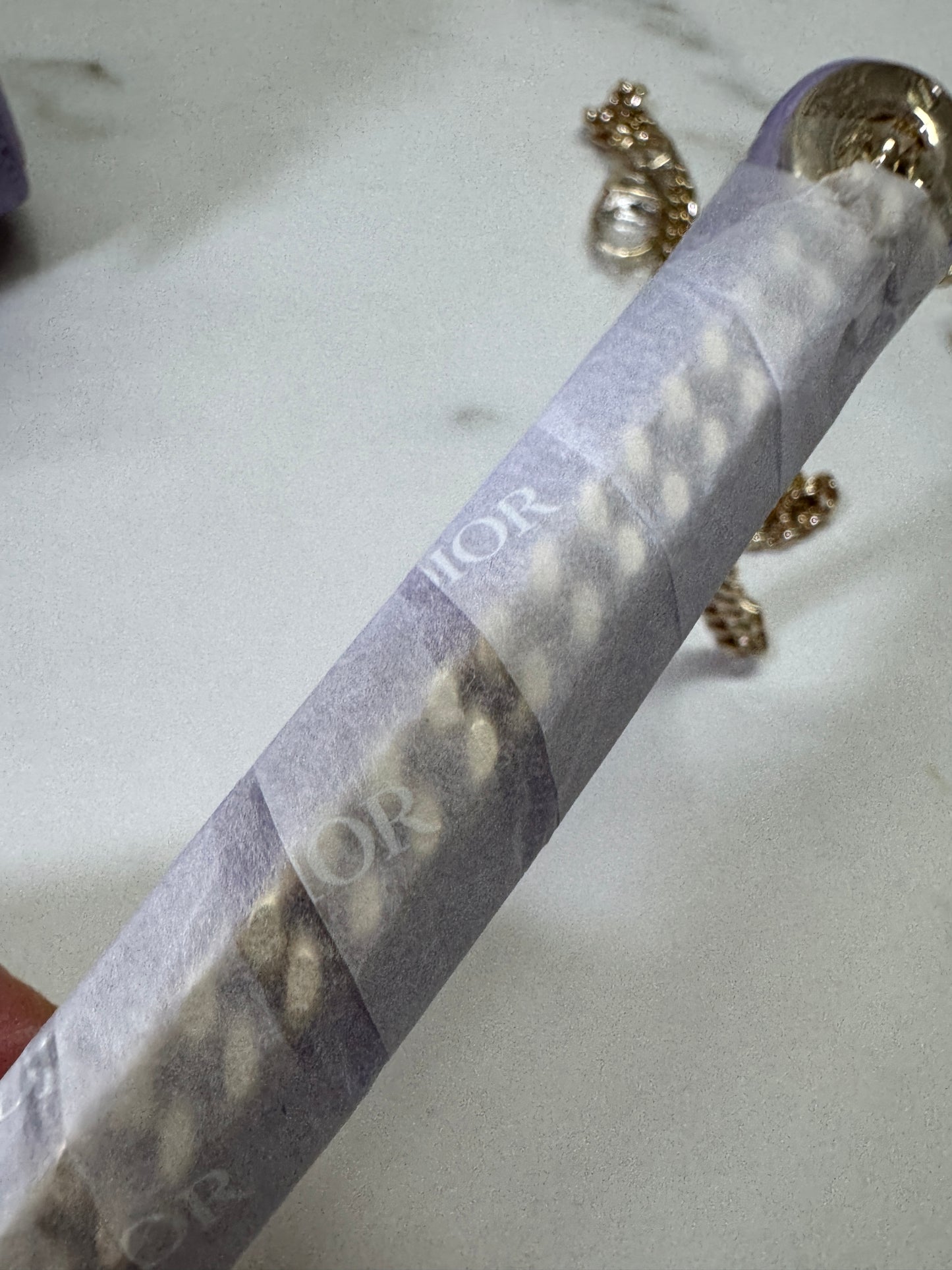 DIOR Mini Lady Dior 紫色羊皮