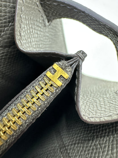 HERMES Kelly to-go 錫器灰金扣 Epsom