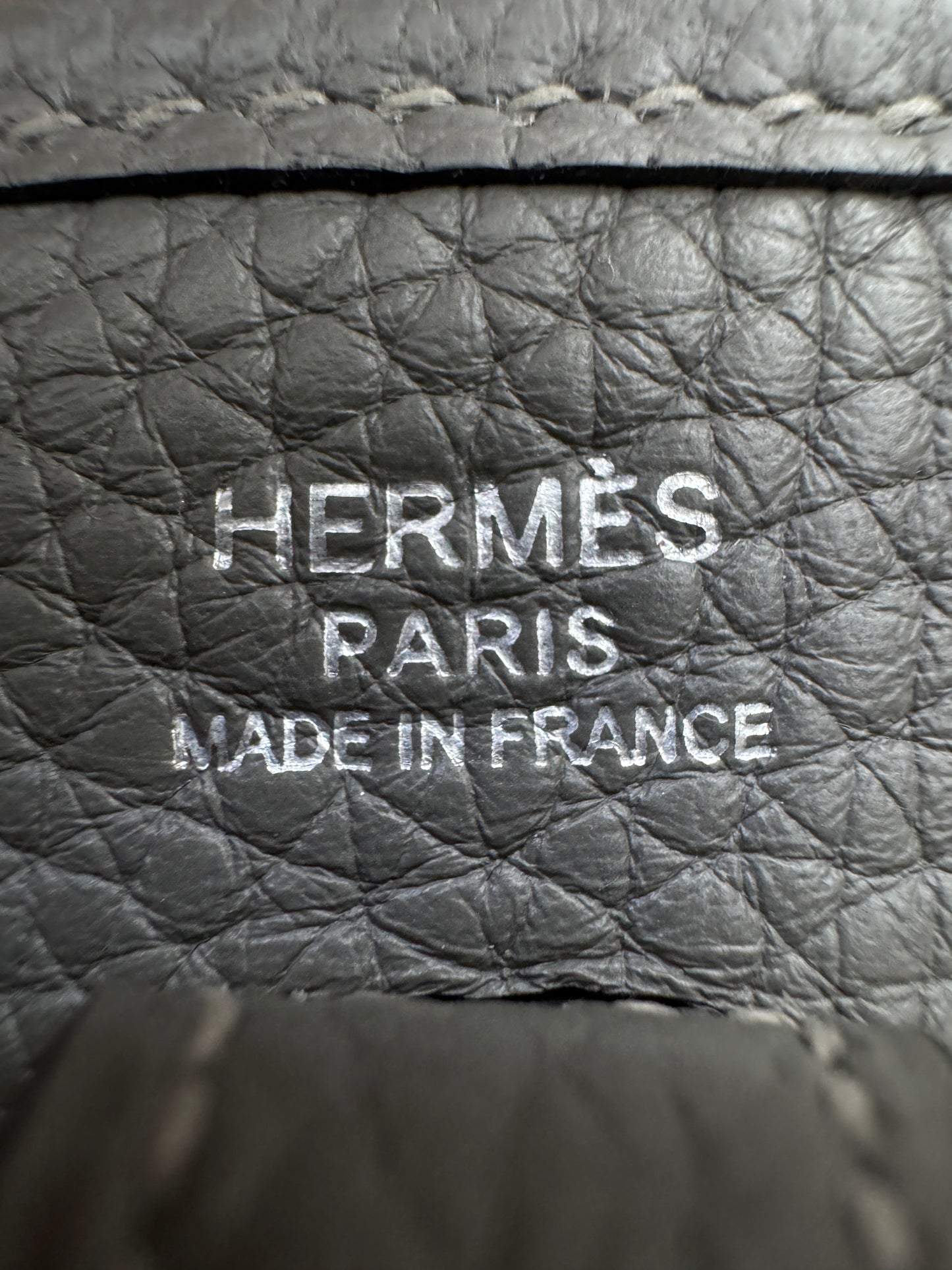 HERMES Mini Evelyne 積雨雲灰銀扣 Gris Meyer PHW