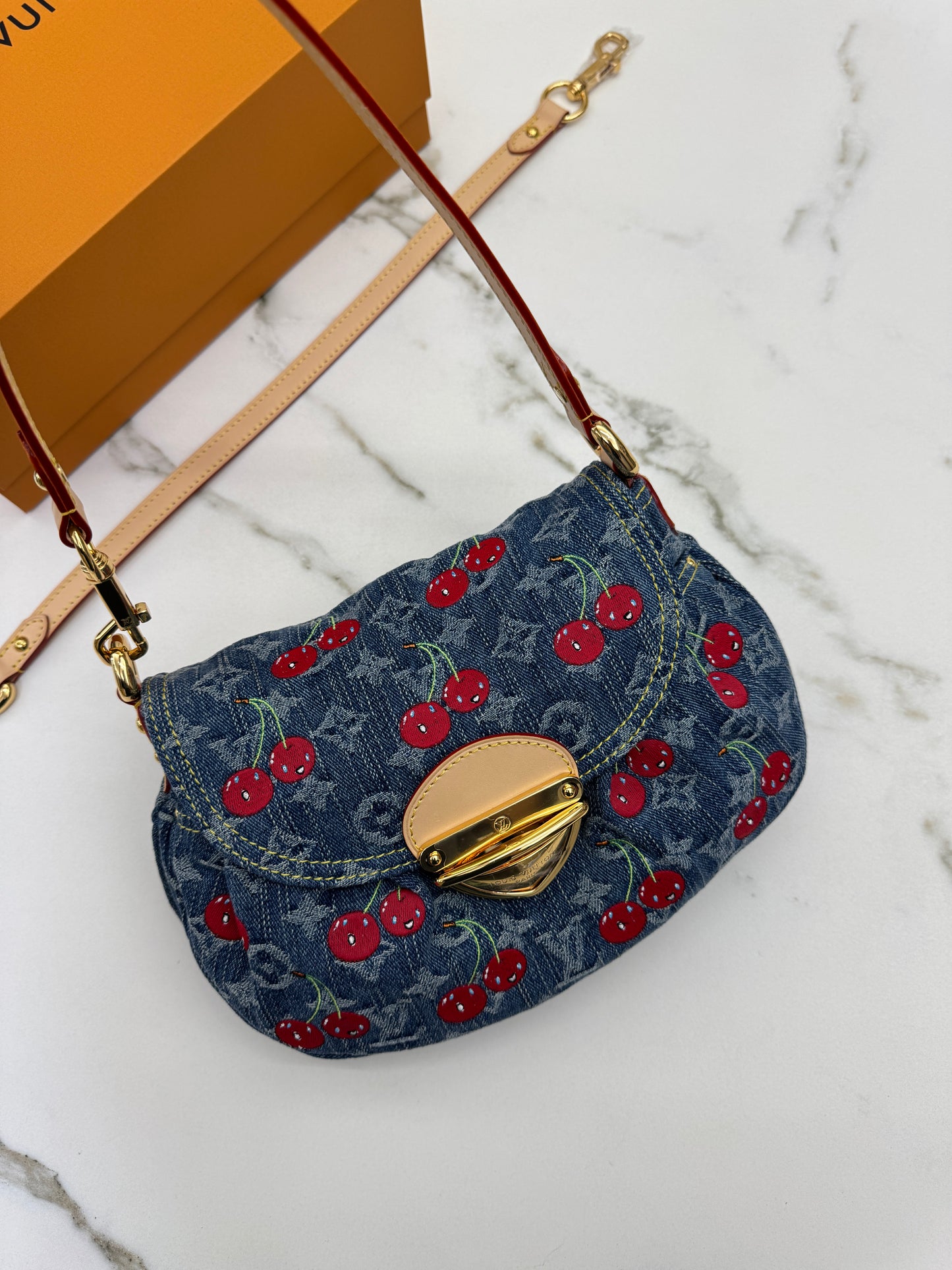LV X TM Sunset Cherry Denim
