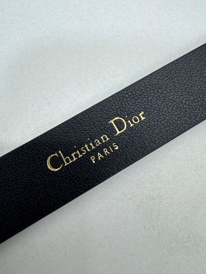 DIOR 珍珠CD扣皮帶