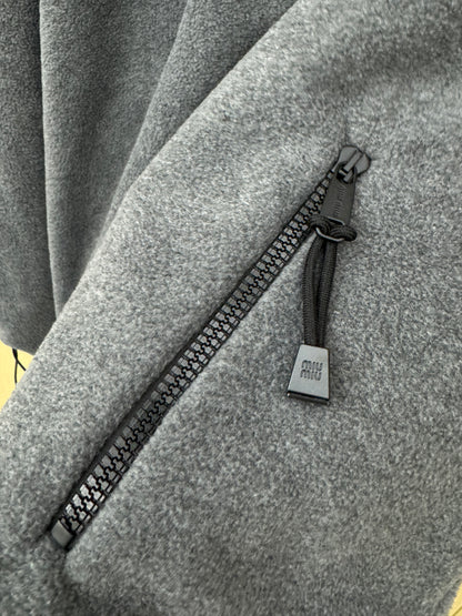 MIU MIU 搖粒絨 灰色長袖外套
