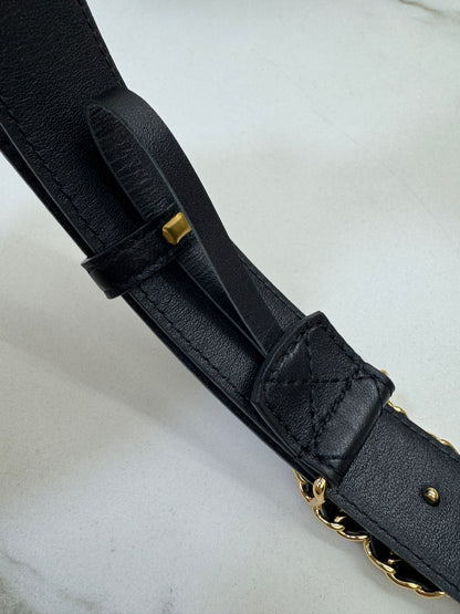 CHANEL 穿皮鏈金扣皮帶