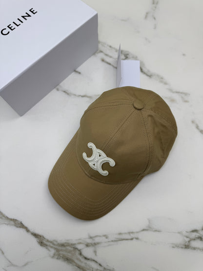 CELINE 凱旋門鴨舌帽 卡其色