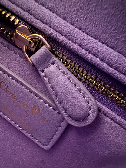 DIOR Mini Lady Dior 紫色羊皮