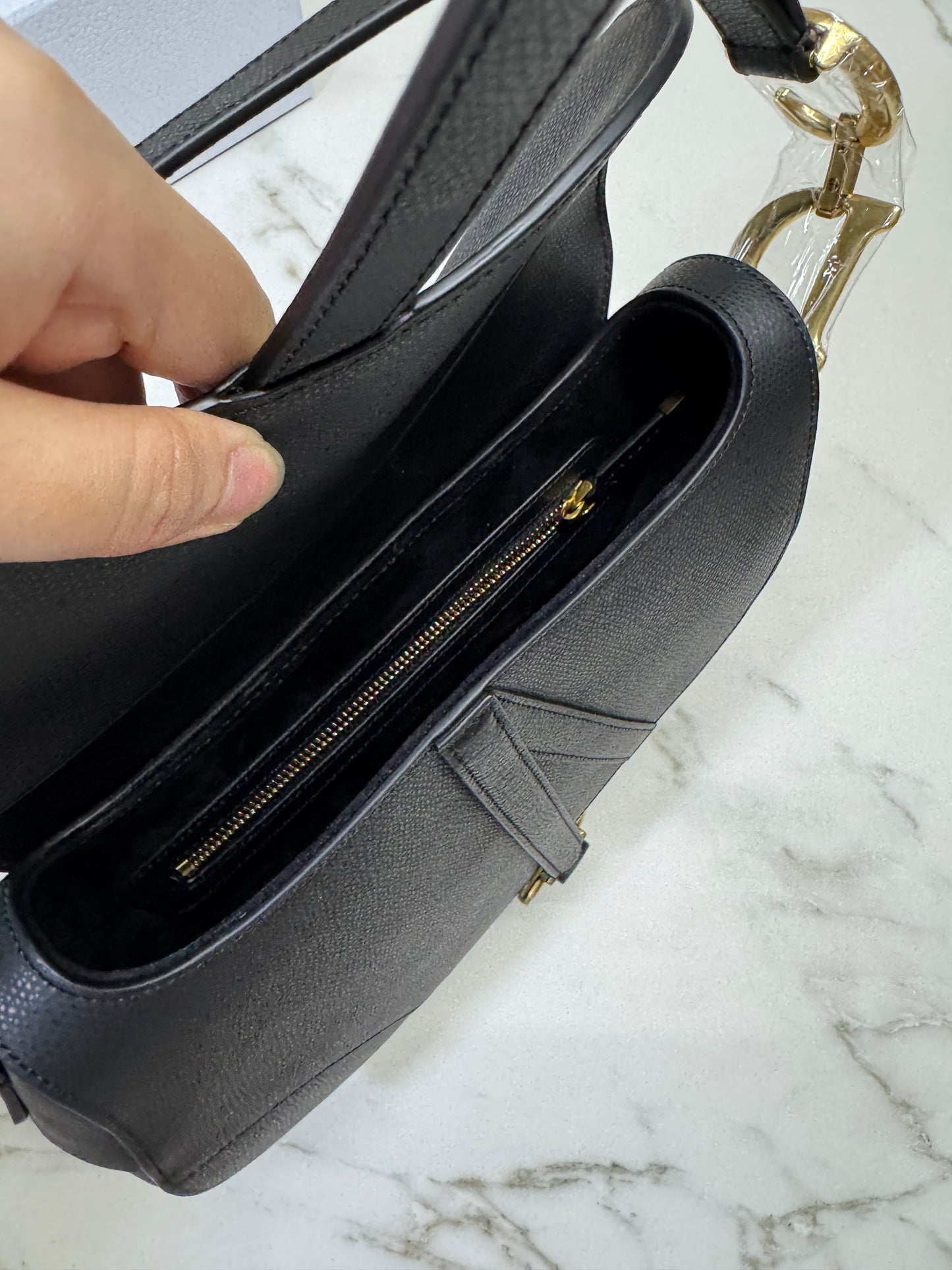 DIOR Saddle Medium Black